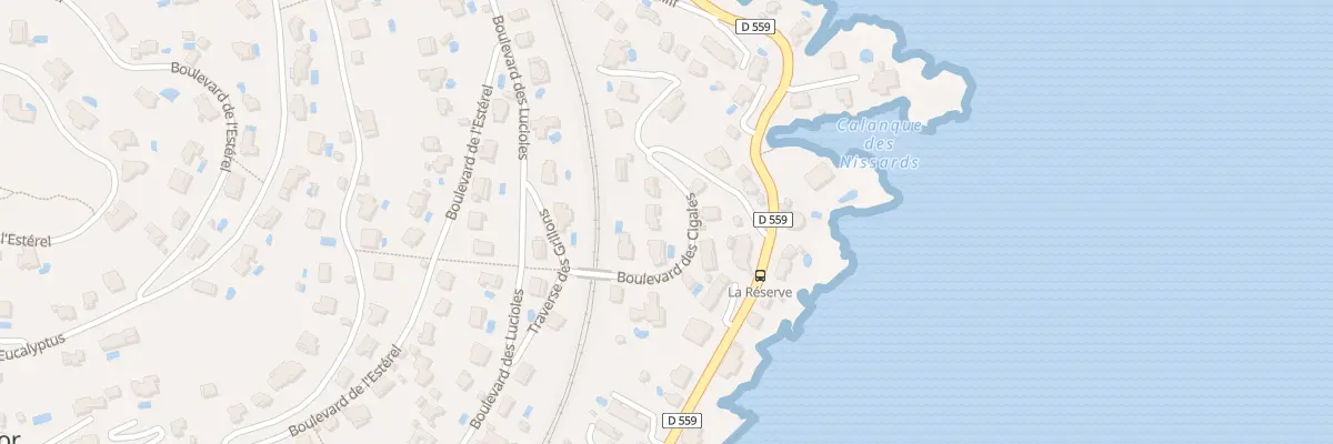 Plan du 85 Bd des Cigales à Saint-Raphaël
