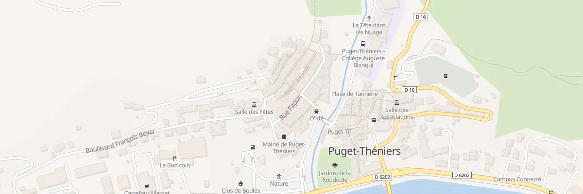 Plan du 14 Rue Papon à Puget-Théniers