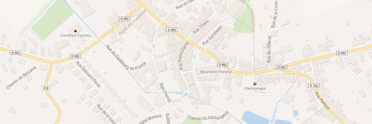 Plan du 8 Rue du Bienfaiteur C Crouzier à Badonviller