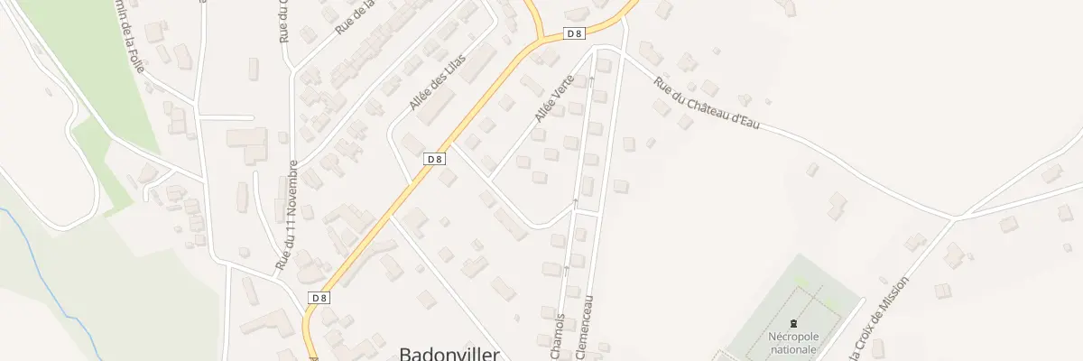 Plan du 4 All Verte à Badonviller
