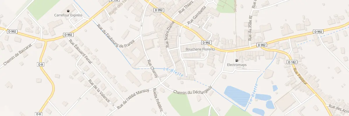 Plan du 22 Rue du Bienfaiteur C Crouzier à Badonviller
