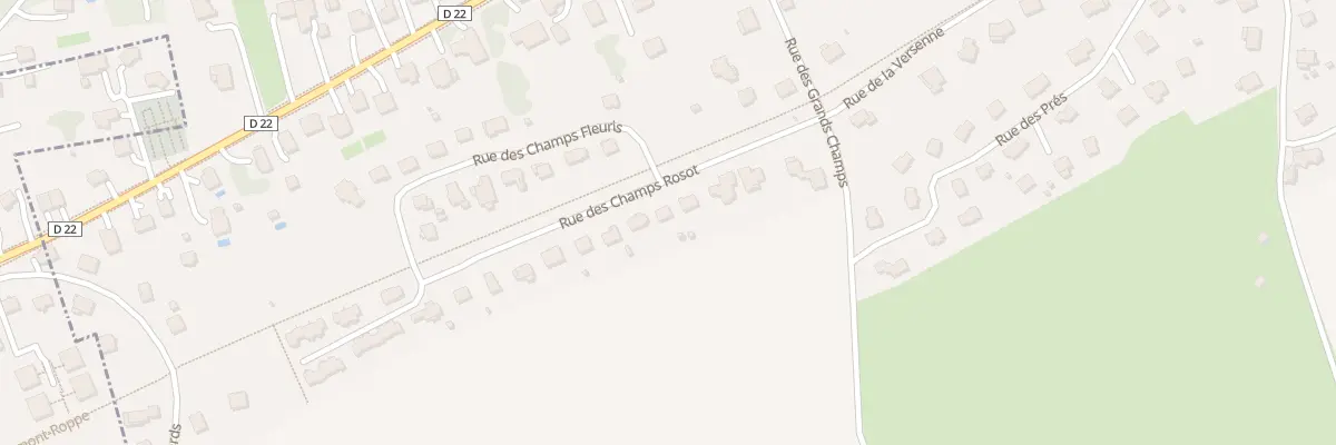 Plan du 5 Rue des champs Rosot à Vétrigne