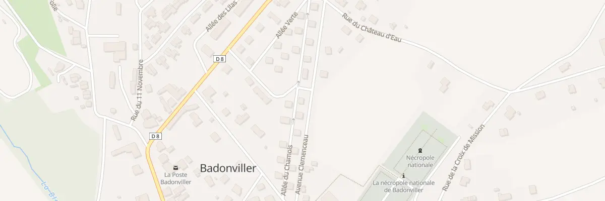 Plan du 11 Av Clémenceau à Badonviller