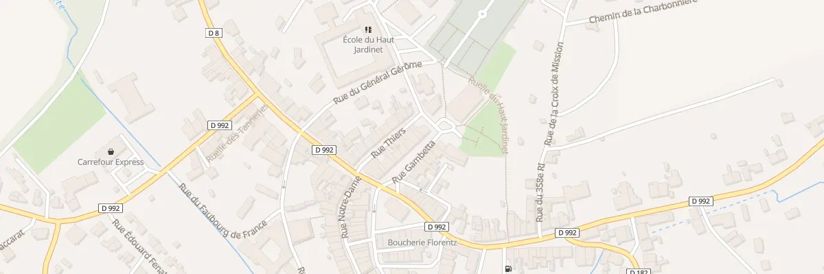 Plan du 15 Rue Gambetta à Badonviller