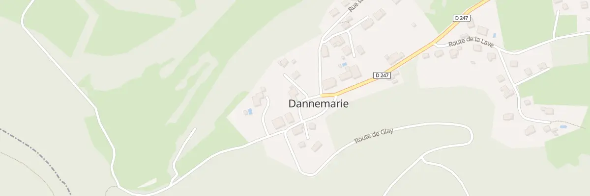 Plan du 5020 Au Village à Dannemarie