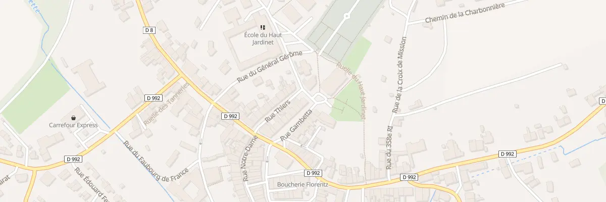 Plan du 19 Rue Gambetta à Badonviller