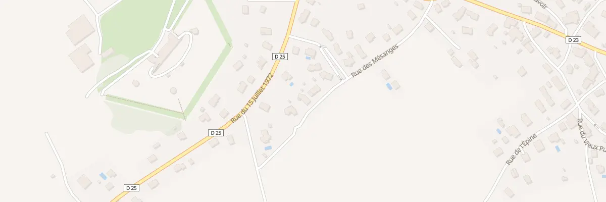 Plan du 14 Rue des Mésanges à Meroux-Moval