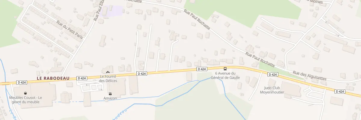Plan du 18 Av Du General De Gaulle à Moyenmoutier