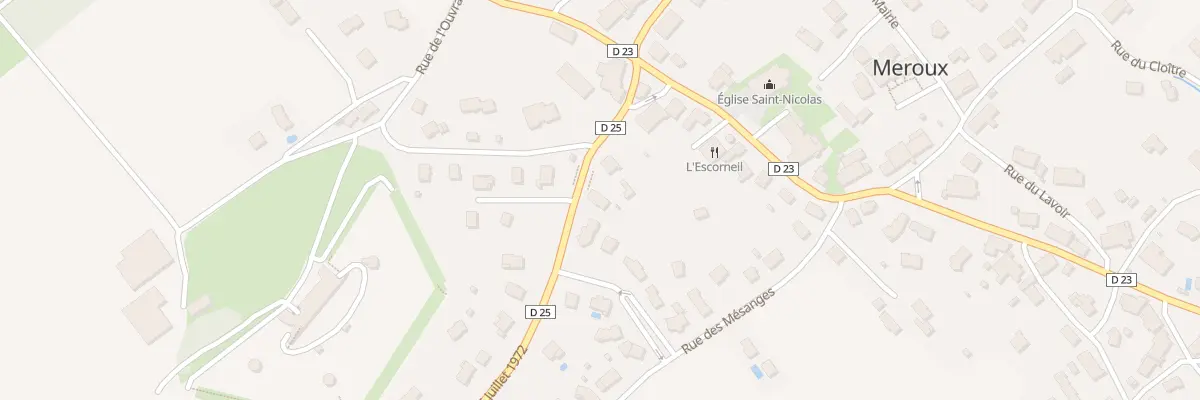 Plan du 7 Rue du 15 Juillet 1972 Ancien à Meroux-Moval