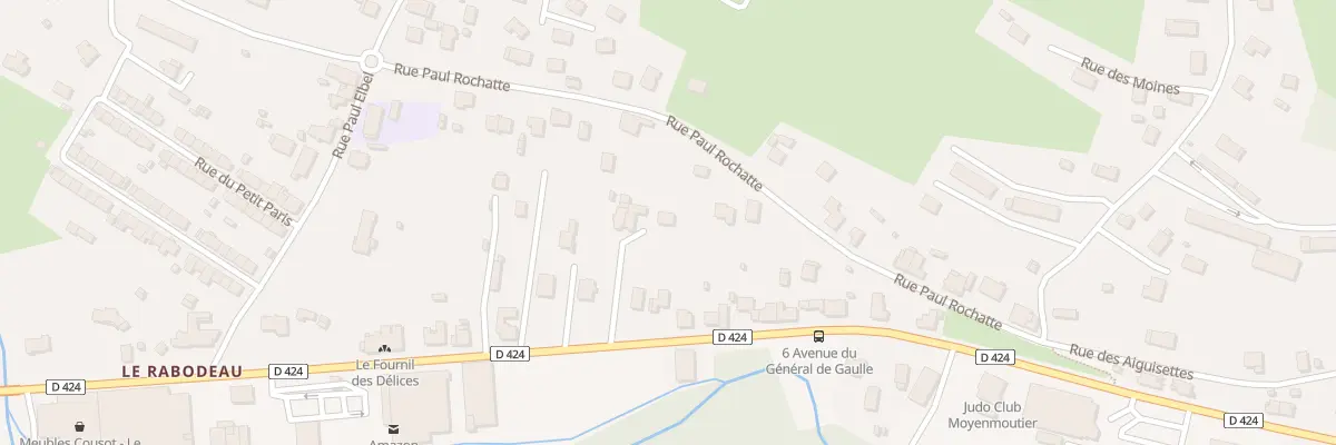 Plan du 20 Av Du General De Gaulle à Moyenmoutier