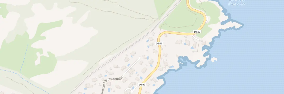 Plan du 341 Bd des Myrtes à Saint-Raphaël