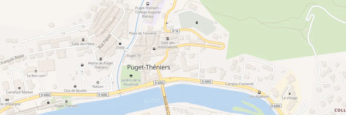 Plan du 3 Pl de Gaulle à Puget-Théniers