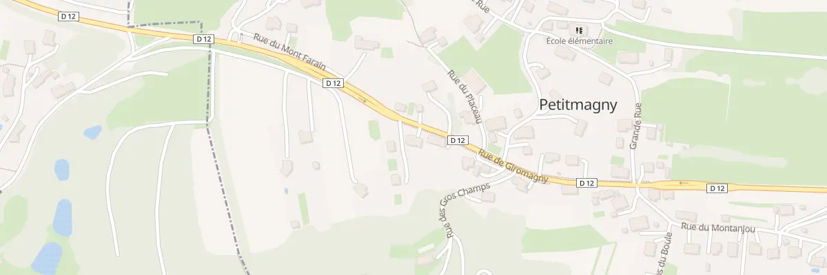 Plan du 6 Rue de Giromagny à Petitmagny