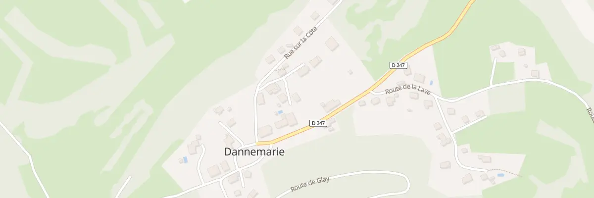 Plan de la Rue des Oichottes à Dannemarie