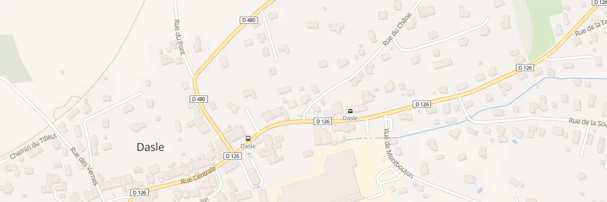 Plan du 1 Rue du Chêne à Dasle
