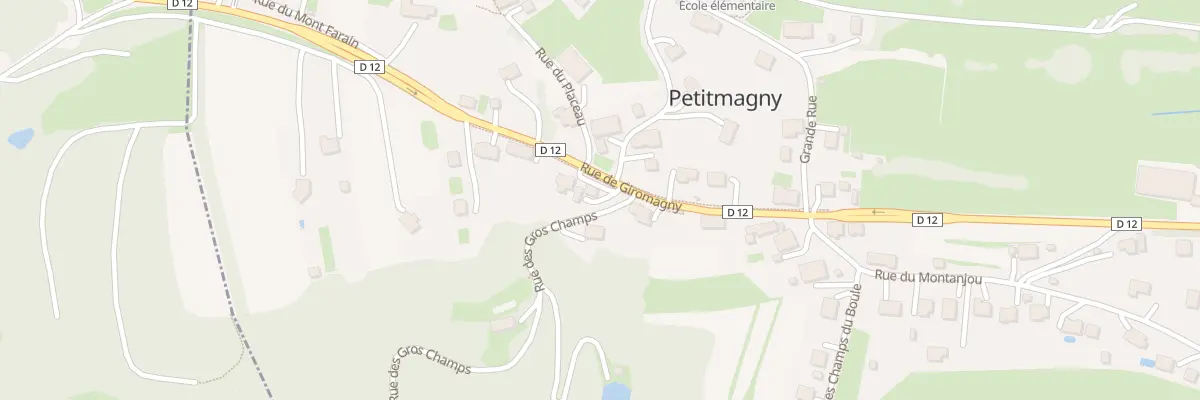Plan du 12 Rue de Giromagny à Petitmagny