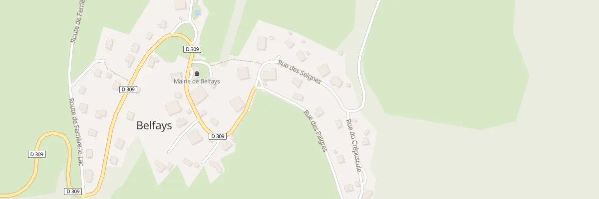Plan du 1 Rue des Paigres à Belfays