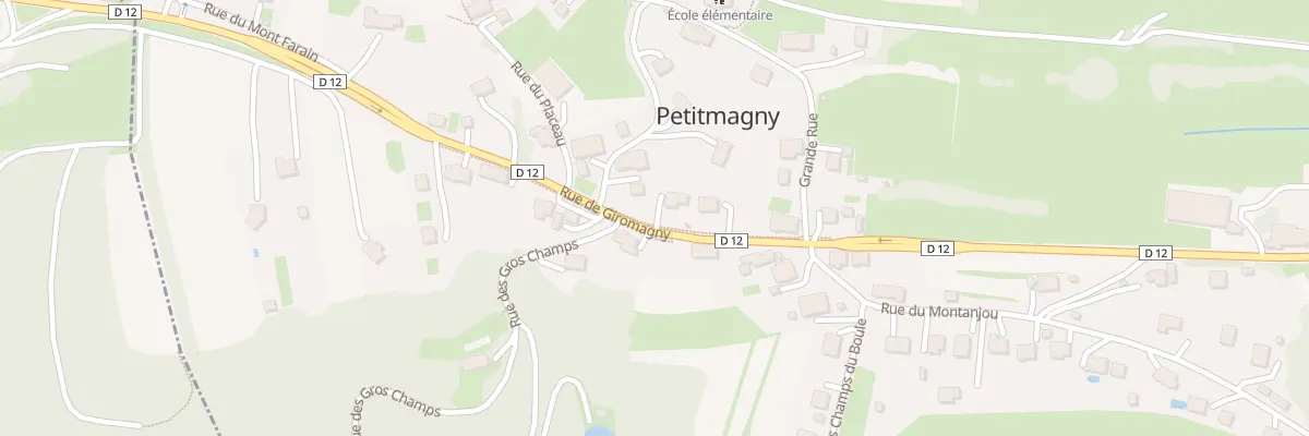 Plan du 7 Rue de Giromagny à Petitmagny