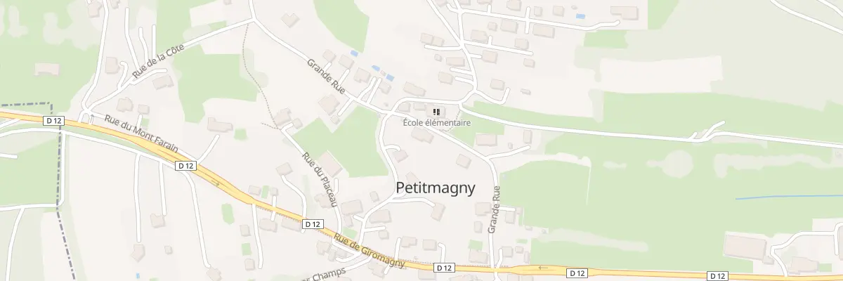 Plan du 7 Gr Grande Rue à Petitmagny
