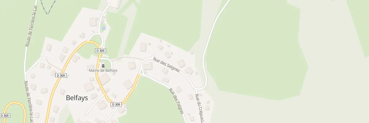 Plan du 5 Rue des Seignes à Belfays