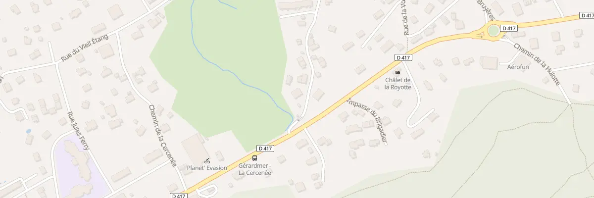 Plan du 5 Rue du Vieil Etang à Gérardmer