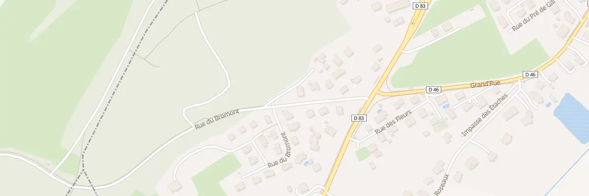 Plan du 10 Rue du Bromont à Denney