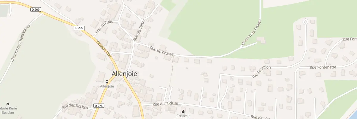Plan du 1 Rue de la Prusse à Allenjoie
