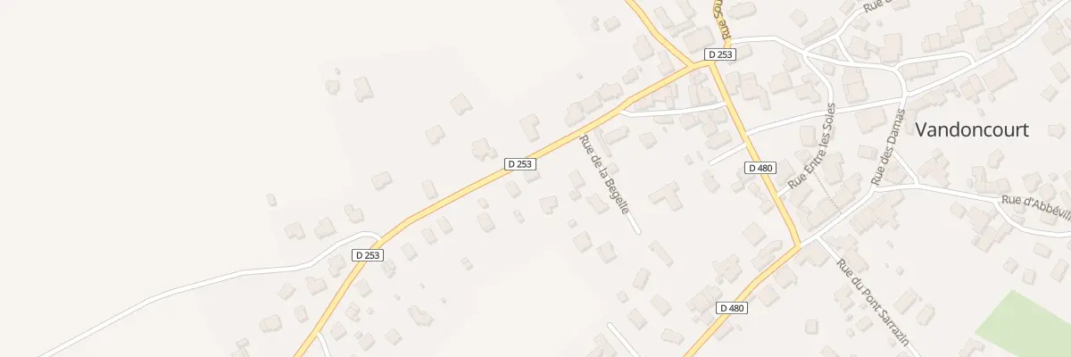 Plan du 7 Rue de la Begelle à Vandoncourt