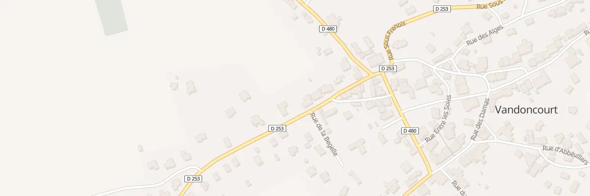 Plan du 8 Rue de la Begelle à Vandoncourt
