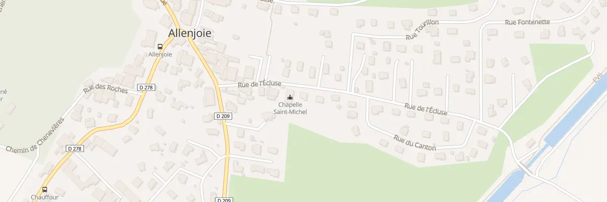 Plan du 3B Rue de l’Ecluse à Allenjoie