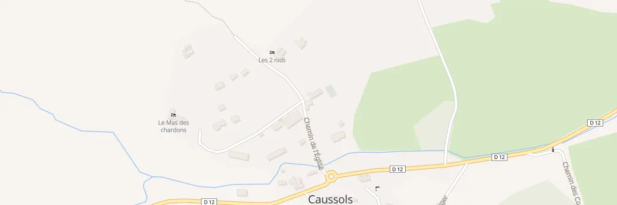 Plan du 110 Rue de l’Eglise à Caussols