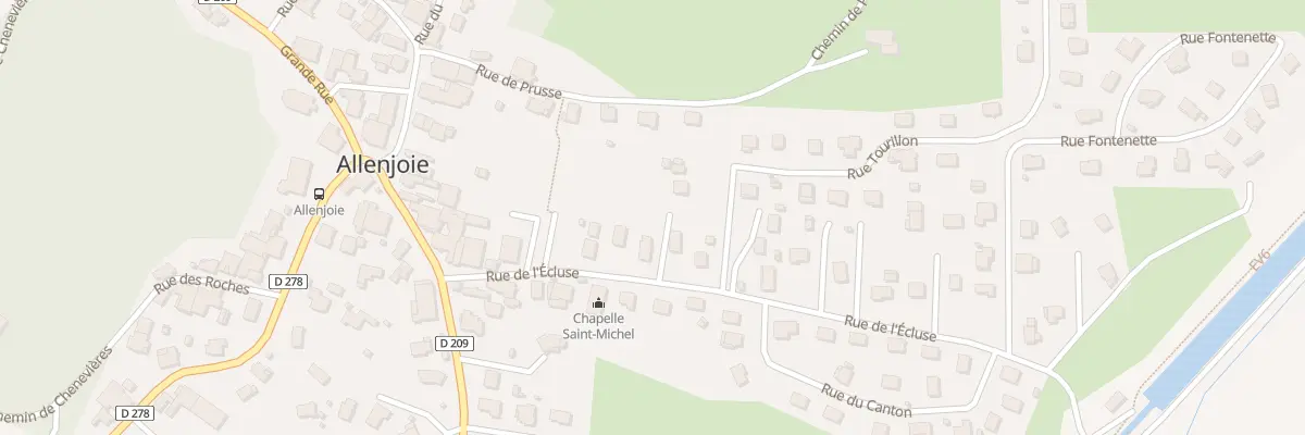 Plan du 12 Rue de l’Ecluse à Allenjoie