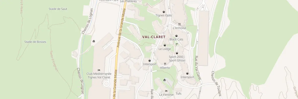 Plan du 282 Rue du Val Claret à Tignes