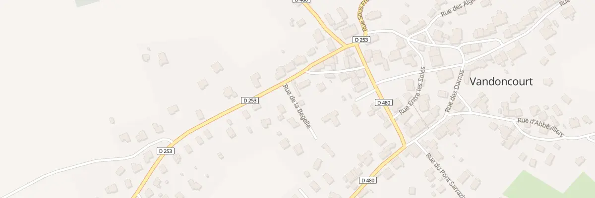 Plan du 3 Rue de la Begelle à Vandoncourt