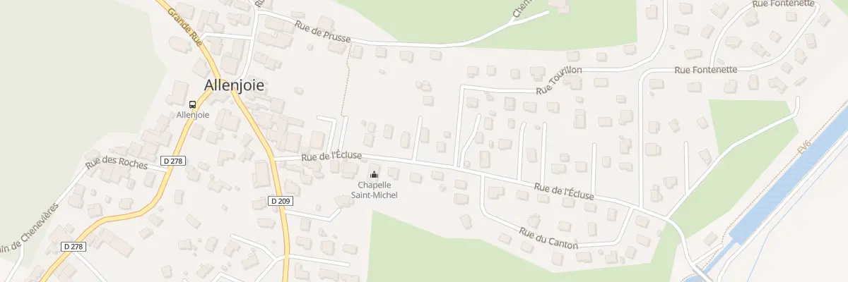 Plan du 14 Rue de l’Ecluse à Allenjoie