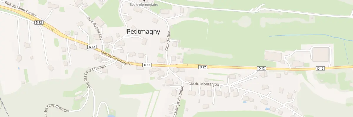 Plan du 11 Rue de Giromagny à Petitmagny