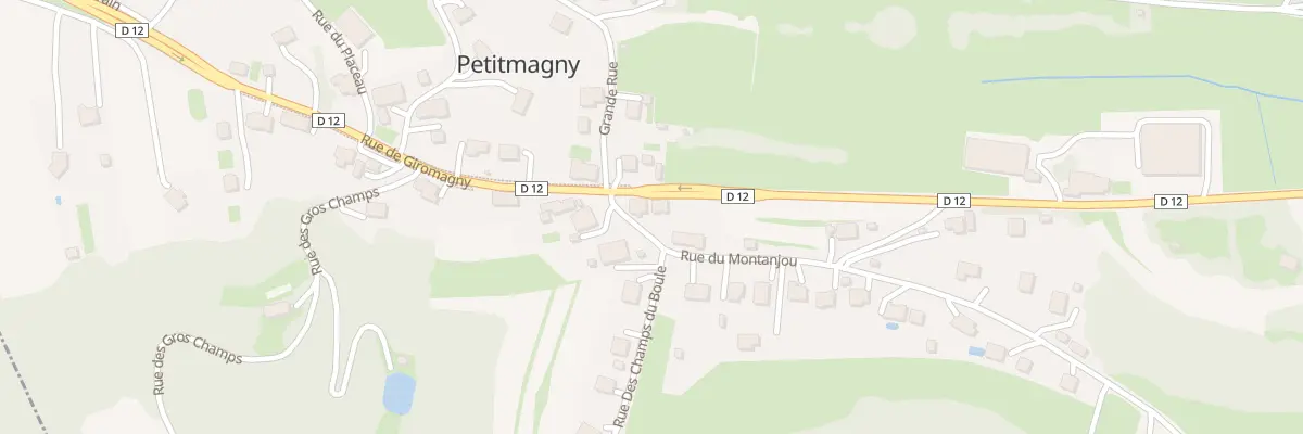 Plan du 18 Rue de Giromagny à Petitmagny