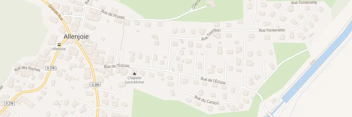 Plan du 18 Rue de l’Ecluse à Allenjoie