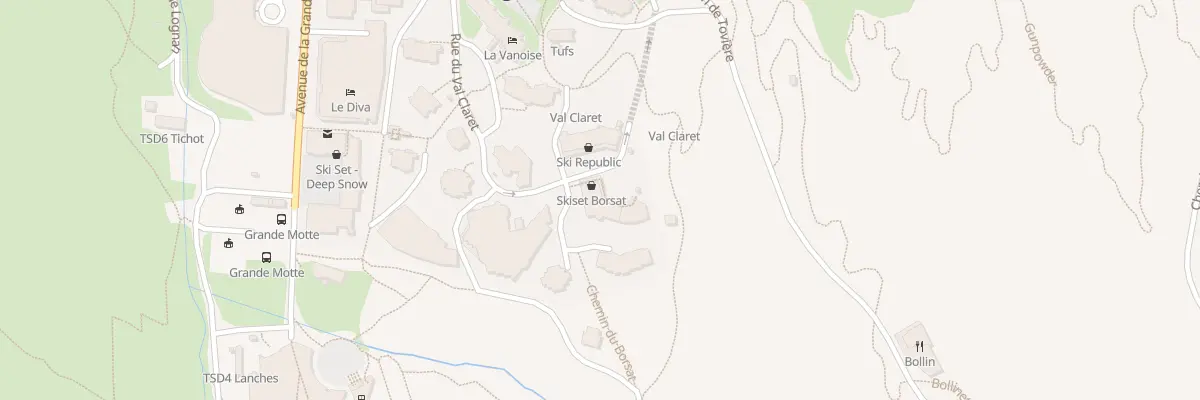 Plan du 656 Rue du Val Claret à Tignes