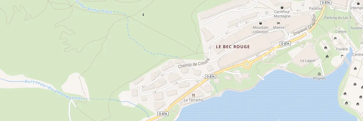 Plan du 74 Che de Crouze à Tignes