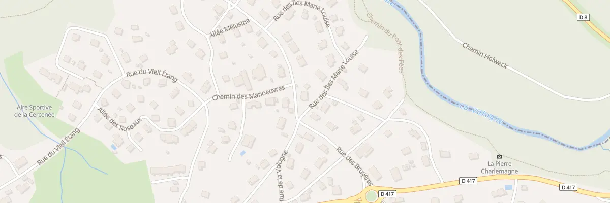 Plan du 18 Rue de la Vologne à Gérardmer