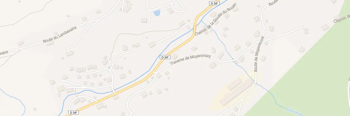 Plan du 1 Tra de Moyenmont à La Bresse