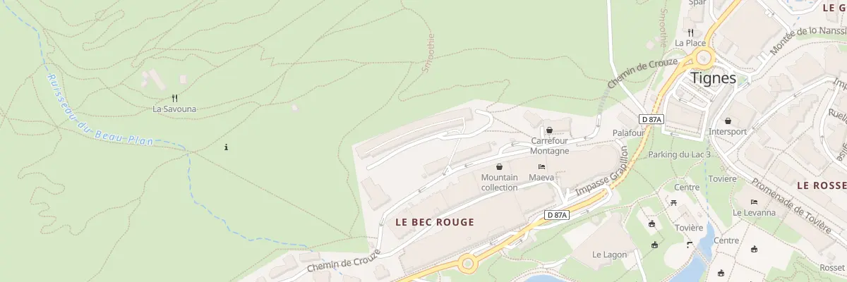 Plan du 300 Rue de la Poste à Tignes