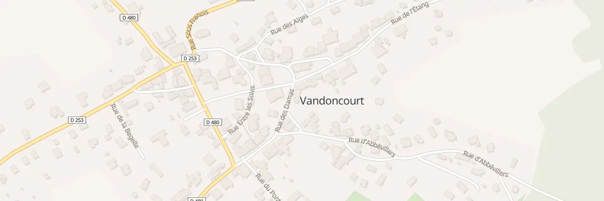 Plan du 1 Rue des Damas à Vandoncourt