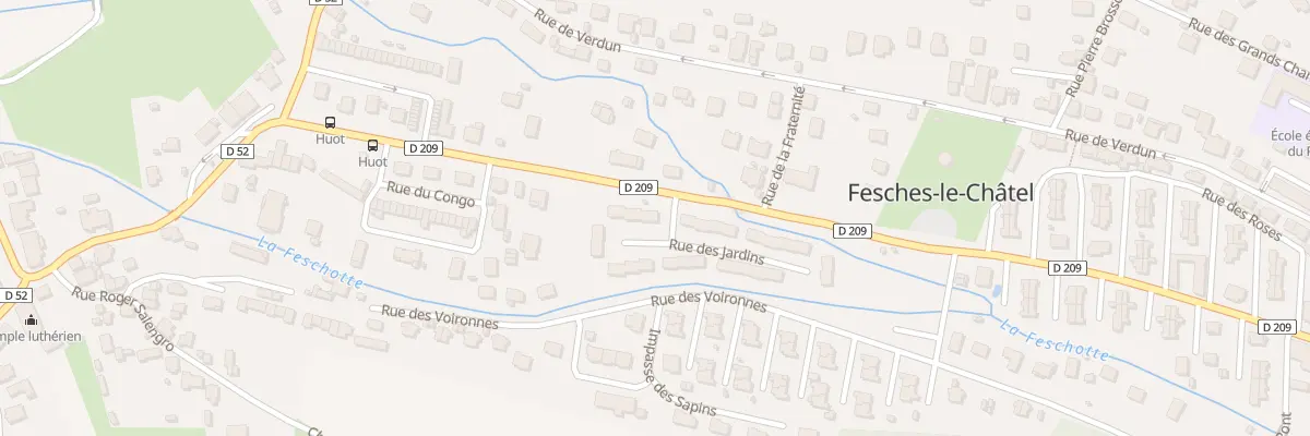 Plan du 1 Rue des Jardins à Fesches-le-Châtel