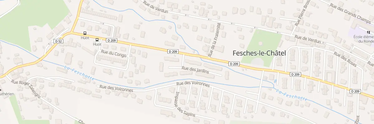 Plan du 25 Rue des Jardins à Fesches-le-Châtel