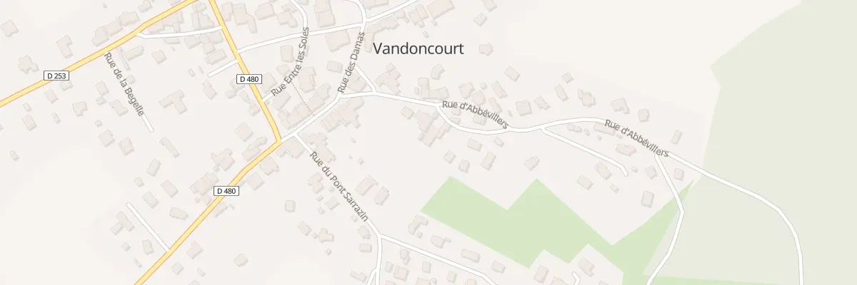 Plan du 10 Rue d’Abbévillers à Vandoncourt