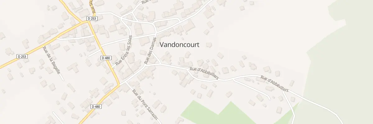 Plan du 9 Rue d’Abbévillers à Vandoncourt