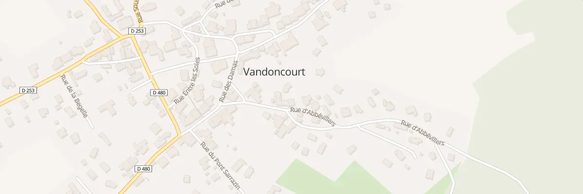 Plan du 9B Rue d’Abbévillers à Vandoncourt
