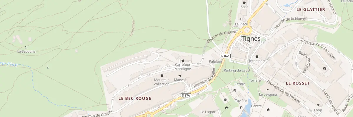 Plan du 220 Rue de la Poste à Tignes